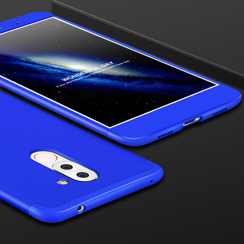 For HUAWEI Honor 6X/GR5 2017 3 in 1 Hybrid Hard Case Full Body 360 Degree Protection Back Cover blue