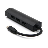 For Type-C Hub3.0 + Hdmi4K 4 in 1 Notebook Mobile Phone Adapter Notebook for mate10mate20 P20 P30 black
