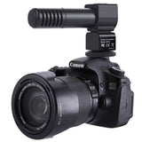 Directive Interview Microphone Characteristic for DSLR Cardioid Camera Camcorder black