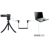 Directive Interview Microphone Characteristic for DSLR Cardioid Camera Camcorder black