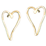 Post heart long - Gold