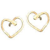 Post heart small - Gold