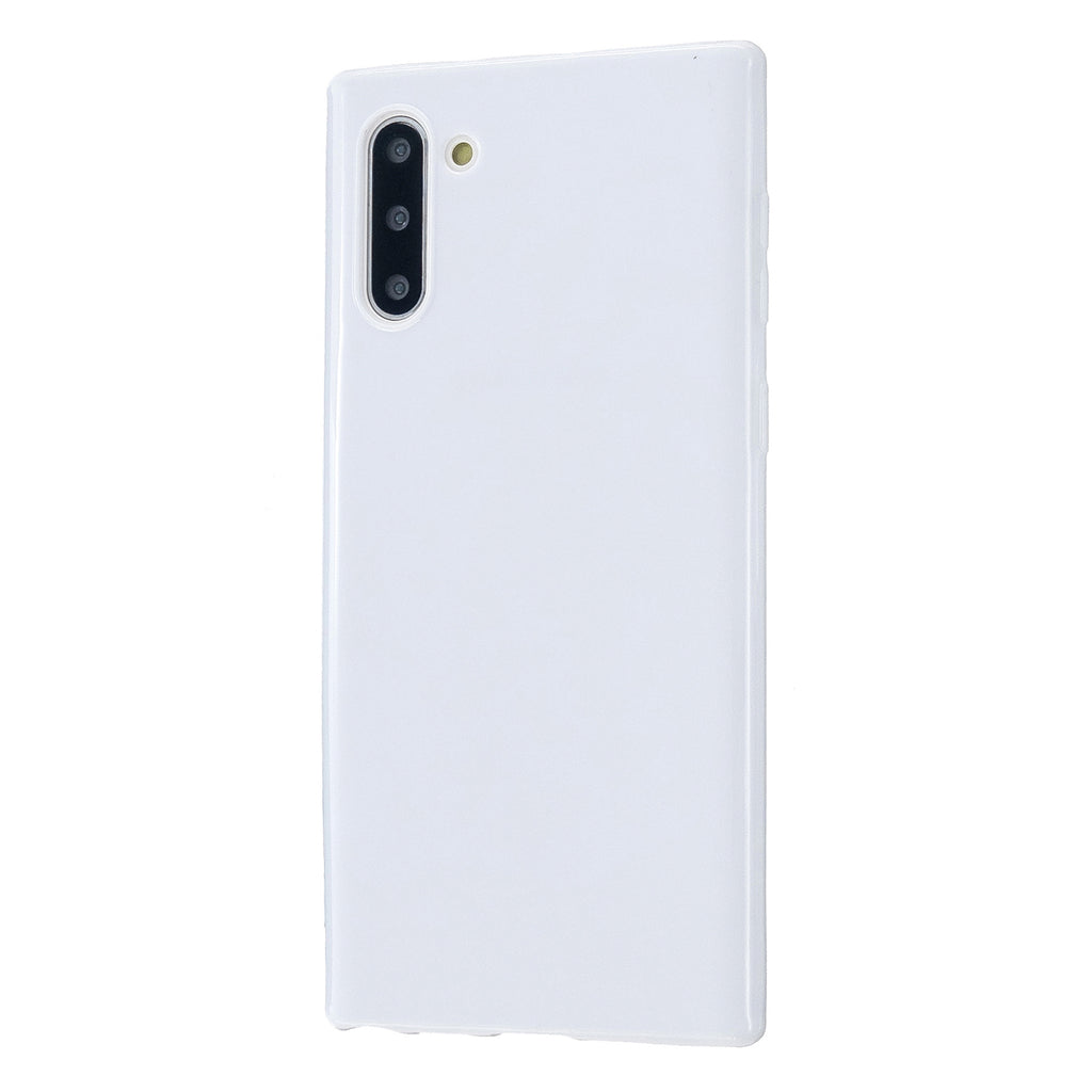 For Samsung Note 10/10 Pro Cellphone Cover TPU Phone Case Simple Profile Classic Design Shock-proof Shell Milk white