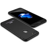 Luxury Slim 3 in 1 Hybrid Armor Hard Case For Apple iphone 6/6s Full Body 360 Degree Protection Back Cover Case Black