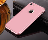 Luxury Slim 3 in 1 Hybrid Armor Hard Case For Apple iphone 6/6s Full Body 360 Degree Protection Back Cover Case Black