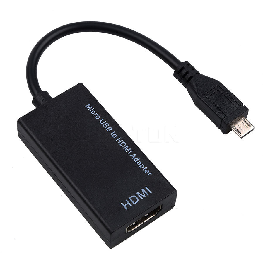 Micro USB to HDMI Adapter Cable Male to Female 1080P HD for MHL Device HDTV Adapters for Samsung Galaxy HUAWEI black