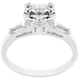 Classic Triple White Engagement Ring