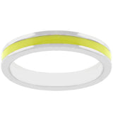 Yellow Enamel Eternity Ring