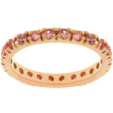 Pink Cubic Zirconia Eternity Ring