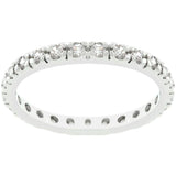 Clear Cubic Zirconia Eternity Ring