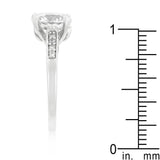 Contemporary Engagement Ring with Large Center Stone