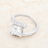 Caroline 2.3ct CZ Rhodium Statement Ring