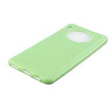 For HUAWEI Mate 30/30 Lite/30 Pro Cellphone Case Simple Profile Soft TPU Shock-Absorption Phone Cover Fluorescent green