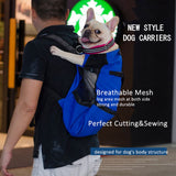 Dog Bag Carrier Pet Dog Backpack for Large Medium Small Dogs Breathable Travel Dog Bag for Riding Hiking black_L