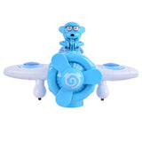 Electric Cartoon Airplane Toy with Figure LED Lighting and Music