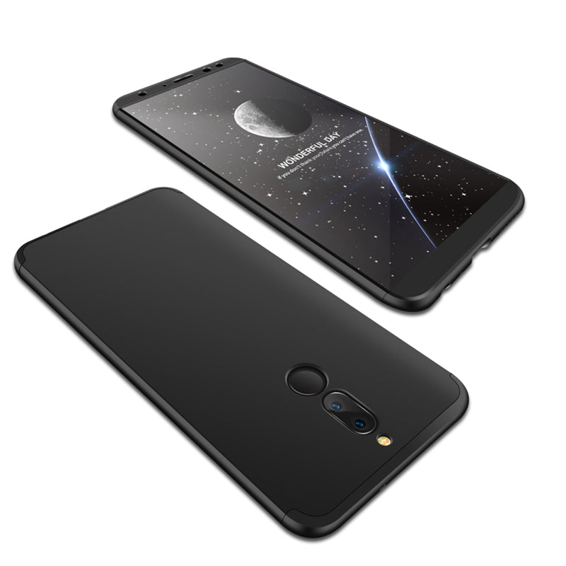 For HUAWEI MAIMANG 6/Mate 10 lite/Honor 9i(india)/Nova 2i Ultra Slim PC Back Cover Non-slip Shockproof 360 Degree Full Protective Case black