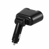 DC 12V Car Cigarette Lighter Adapter Charger 2 Way Dual Plug Socket Splitter black_2 Way Dual Plug