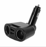 DC 12V Car Cigarette Lighter Adapter Charger 2 Way Dual Plug Socket Splitter black_2 Way Dual Plug
