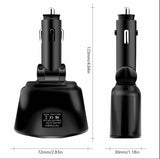 DC 12V Car Cigarette Lighter Adapter Charger 2 Way Dual Plug Socket Splitter black_2 Way Dual Plug