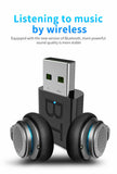 USB Bluetooth 5.0 Transmitter Receiver 3.5mm AUX Audio Cable for TV PC Car Speaker black