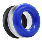 Soft Stretchy Donut Cock Rings Waterproof Silicone Ring Relax 3 Seamless Same Size Different Color Toys Boxed three-color ring