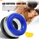 Soft Stretchy Donut Cock Rings Waterproof Silicone Ring Relax 3 Seamless Same Size Different Color Toys Boxed three-color ring
