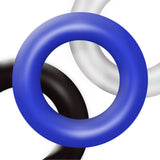Soft Stretchy Donut Cock Rings Waterproof Silicone Ring Relax 3 Seamless Same Size Different Color Toys Boxed three-color ring
