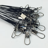 Fishing Tools Fishing Line Steel Wire Leader With Swivel And Snap 20Pcs/Pack