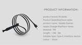 MCDODO Portabel Angle Head Back Charging Line Fast Charging Gaming Cable for Type-C Phone (1-2m)