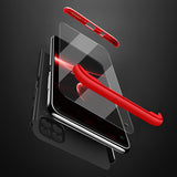 For HUAWEI Nova 6SE/P40 lite/Nova 7i Cellphone Case PC Full Protection Anti-Scratch Mobile Phone Shell Cover Silver + Black