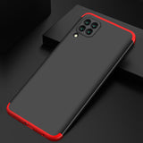 For HUAWEI Nova 6SE/P40 lite/Nova 7i Cellphone Case PC Full Protection Anti-Scratch Mobile Phone Shell Cover Silver + Black