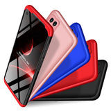 For HUAWEI Nova 6SE/P40 lite/Nova 7i Cellphone Case PC Full Protection Anti-Scratch Mobile Phone Shell Cover Silver + Black