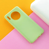 For HUAWEI Mate 30/30 Lite/30 Pro Cellphone Case Simple Profile Soft TPU Shock-Absorption Phone Cover Bright black