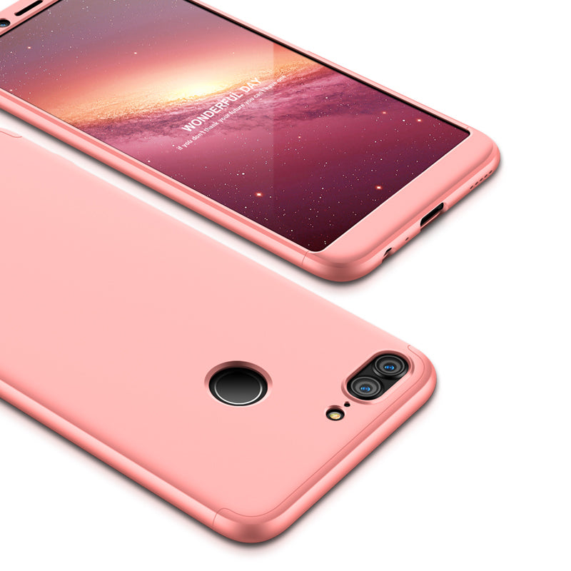 For HUAWEI Honor 9 Lite Full Body 360 Degree Protection PC Back Cover  Rose gold