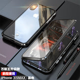 Front + Back Tempered Glass 360 Full Magnetic Case for iPhone X XS MAX XR