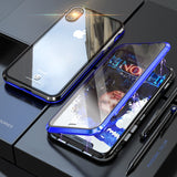 Front + Back Tempered Glass 360 Full Magnetic Case for iPhone X XS MAX XR