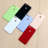 For HUAWEI Honor 7S/7A TPU Phone Case Simple Profile Flexible Soft Cellphone Cover Easy Access Shell Milk white