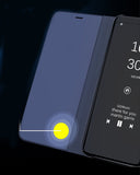 Stereo Smart Artificial Leather Phone Case Cover Mirror Flip Cover Protection Case for XSmax 8plus Silver_iPhone7plus/8plus