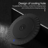 Wireless Charger Ultra-Thin Portable Charger Qi Fast Mobile Charger for Samsung for IPhone XS XS Max XR Fast Charger black