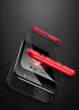 For Samsung J6 2018/on 6 Ultra Slim 360 Degree Non-slip Shockproof Full Protective Case Red black red
