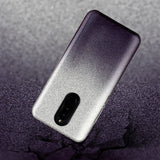 For OPPO F9/F9 Pro/A7X/F11 Pro/A8/A31 Phone Case Gradient Color Glitter Powder Phone Cover with Airbag Bracket black