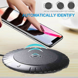 Wireless Charger Ultra-Thin Portable Charger Qi Fast Mobile Charger for Samsung for IPhone XS XS Max XR Fast Charger black