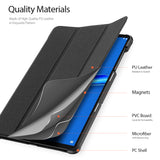 DUX DUCIS for Lenovo M10 Plus 10.3 Fall Resistant Leather Smart Stay Cover Protective Case black