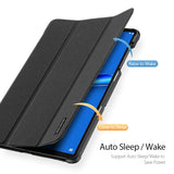 DUX DUCIS for Lenovo M10 Plus 10.3 Fall Resistant Leather Smart Stay Cover Protective Case black