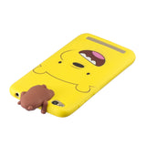 For XIAOMI Redmi 5A 3D Cute Coloured Painted Animal TPU Anti-scratch Non-slip Protective Cover Back Case yellow
