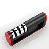 Household Knife Sharpener with 3 Sharpening Slots Sharpening Plate Grindstone Kitchen Tool