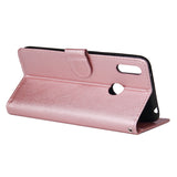 For HUAWEI Enjoy 9/ Y7 2019 /Y7 PRO 2019/Y7 PRIME 2019 Flip-type Leather Protective Phone Case with 3 Card Position Buckle Design Phone Cover  Rose gold