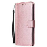 For HUAWEI Enjoy 9/ Y7 2019 /Y7 PRO 2019/Y7 PRIME 2019 Flip-type Leather Protective Phone Case with 3 Card Position Buckle Design Phone Cover  Rose gold