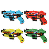 Small Laser Gun 4 Packs (Red/Yellow/Blue/Green) Vest 4 Packs (Red/Yellow/Blue/Green)