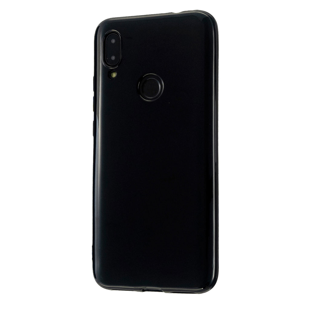 For Redmi 7/7A/Note 7/Note 7 Pro Cellphone Cover Overall Protection Soft TPU Anti-Slip Anti-Scratch Phone Case Bright black